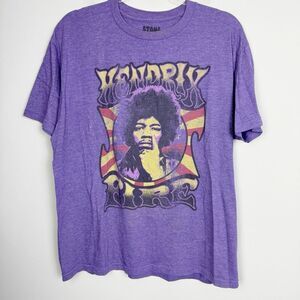 STONE FREE | Jimi Hendrix Purple Short Sleeve Crewneck Tee Unisex Size Large